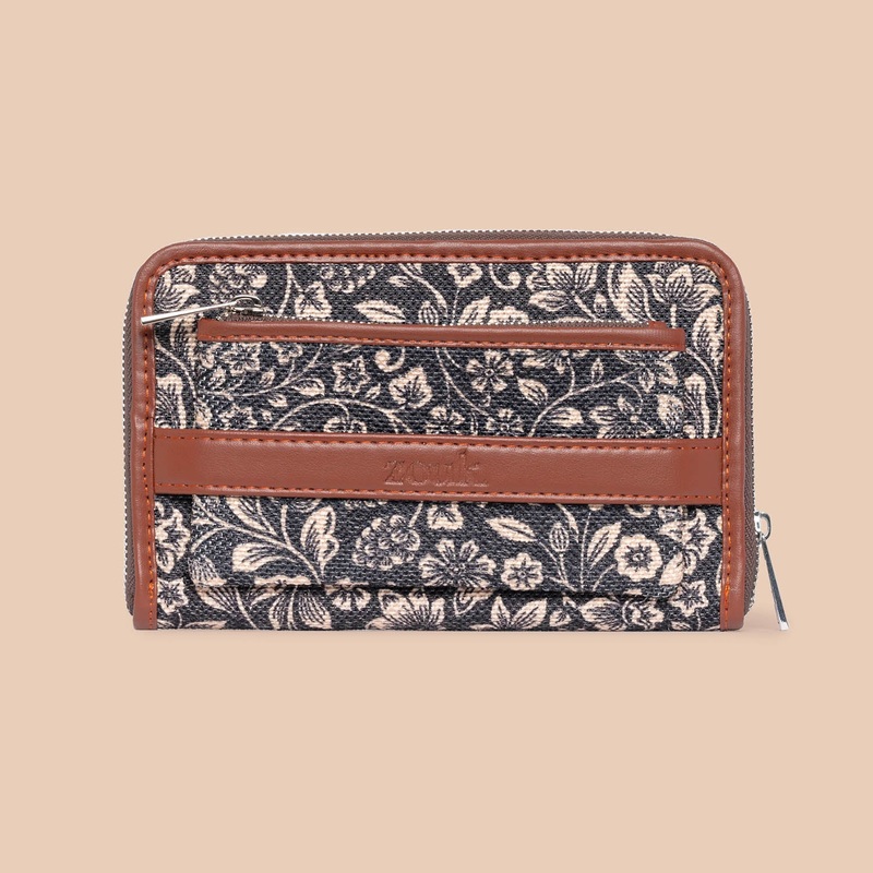 FloMotif Classic Zipper Metal Wallet