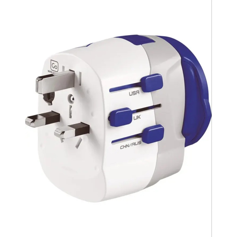 Go Travel Worldwide Adaptor + USB-A &USB-C