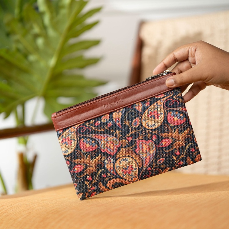 Paisley Print Cosmetic Pouch