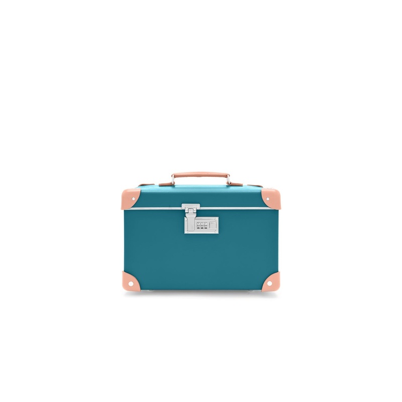 Pop  Vanity Case | Peacock Blue/Desert Rose