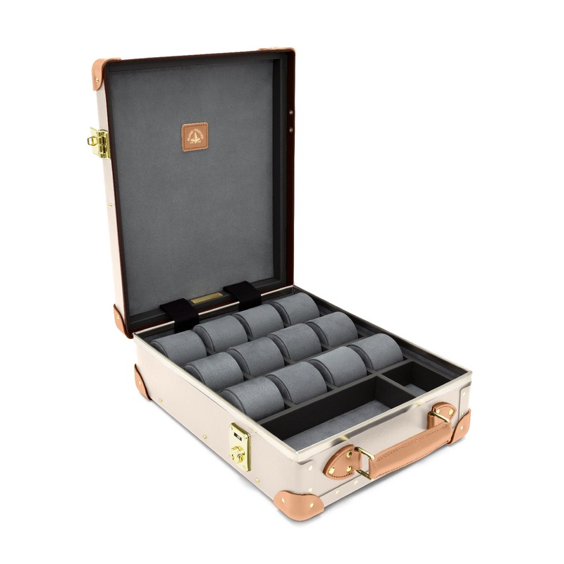 Safari  12-Slot Watch Case | Ivory/Natural