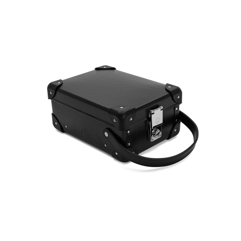 Cutler and Gross  4-Slot Glasses Cases | Black/Black/Chrome