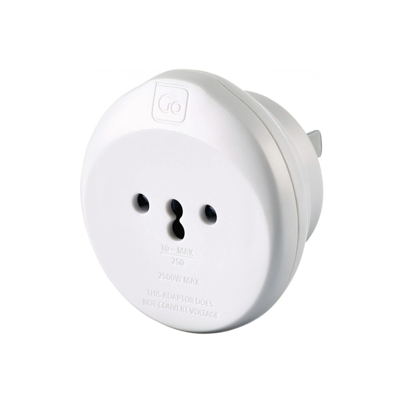 Go Travel Swiss-USA Adapter - White