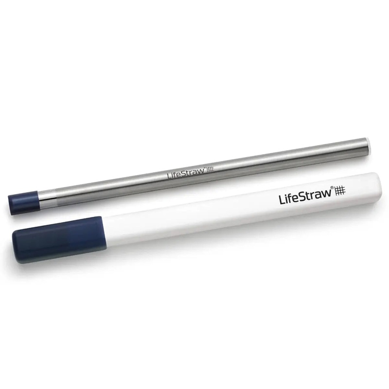 LifeStraw SIP Stainless Steel Filter Straw with Carry Case - Midnight Blue