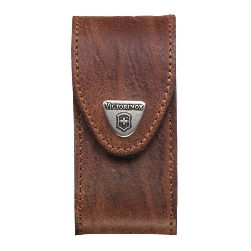 Victorinox 10.7 cm Leather Belt Pouch For 5 - 8 Layer Knives - Brown