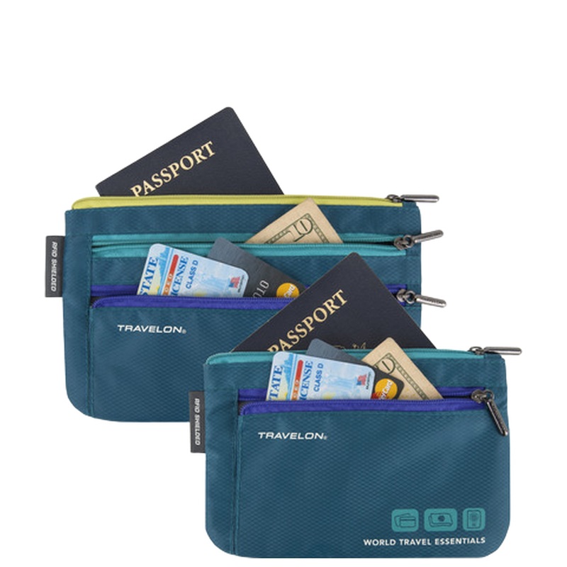 WTE Currency Passport Pouches - Teal