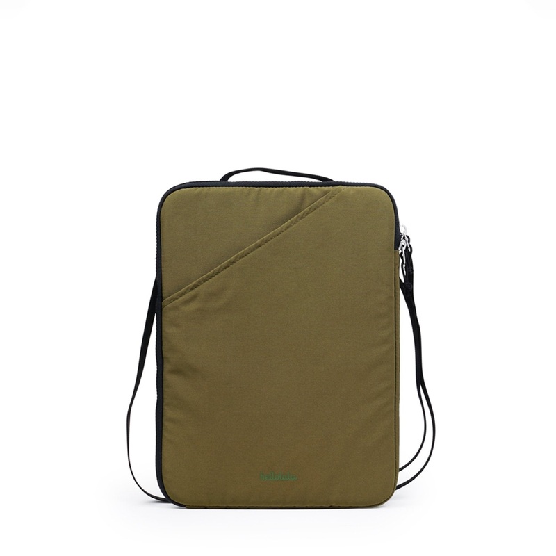 Hellolulu Erle 3-Way Sleeve Case 13 Inch Recycled (Avocado)