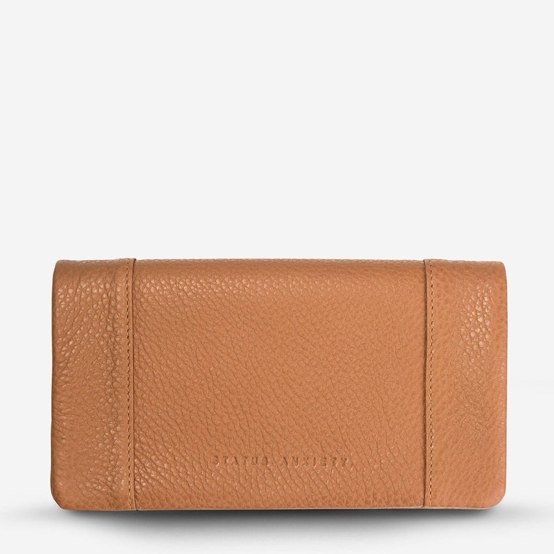 Status Anxiety Some Type Of Love Italian Leather Wallet - Tan