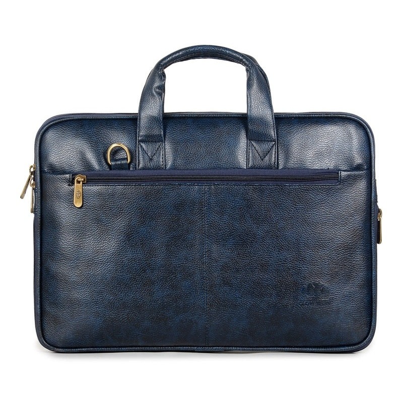 THE CLOWNFISH Unisex-Adult Faux Leather Expandable Capacity 15.6 Inch Laptop Messenger And Sling Bag Briefcase (Dark Brown)