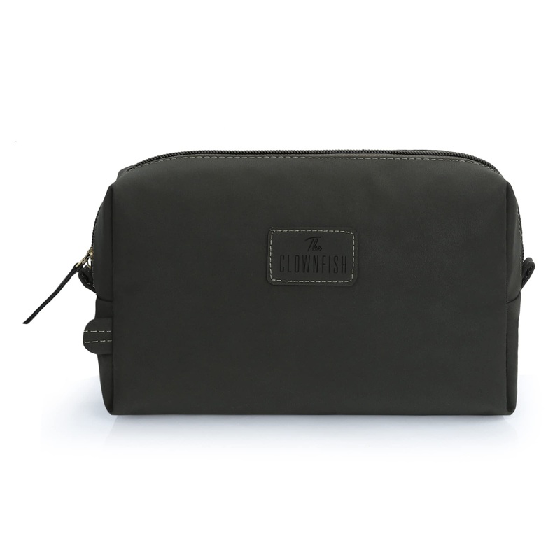 Toiletry Kit - Faux Leather Multipurpose Travel Pouch | Spacious Compartment | Mehendi Color