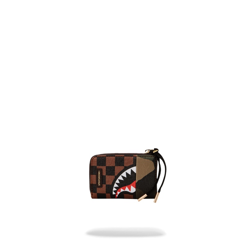 EXTERIOR GOLD ZIP POCKET SHARKS IN PARIS WALLET