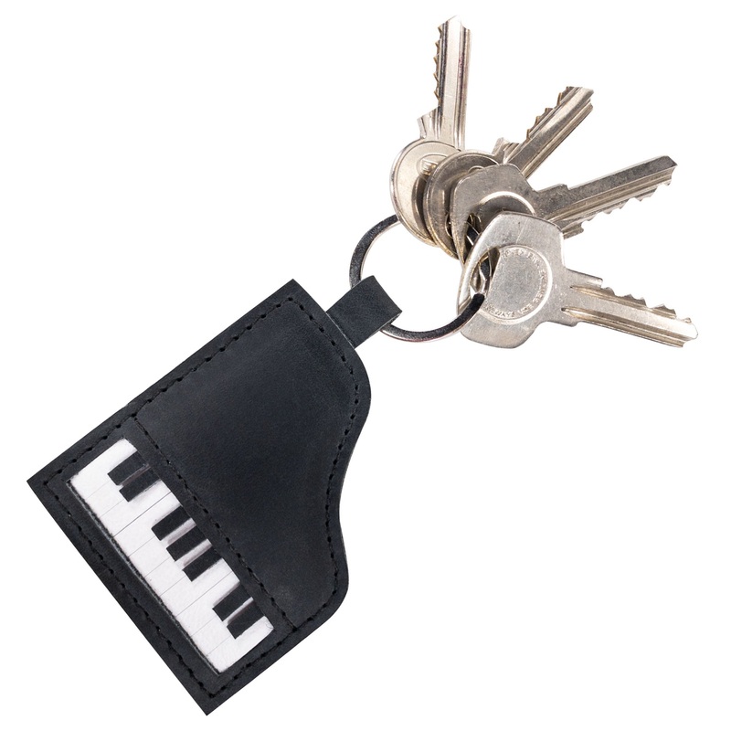 Piano-Shaped Keychain
