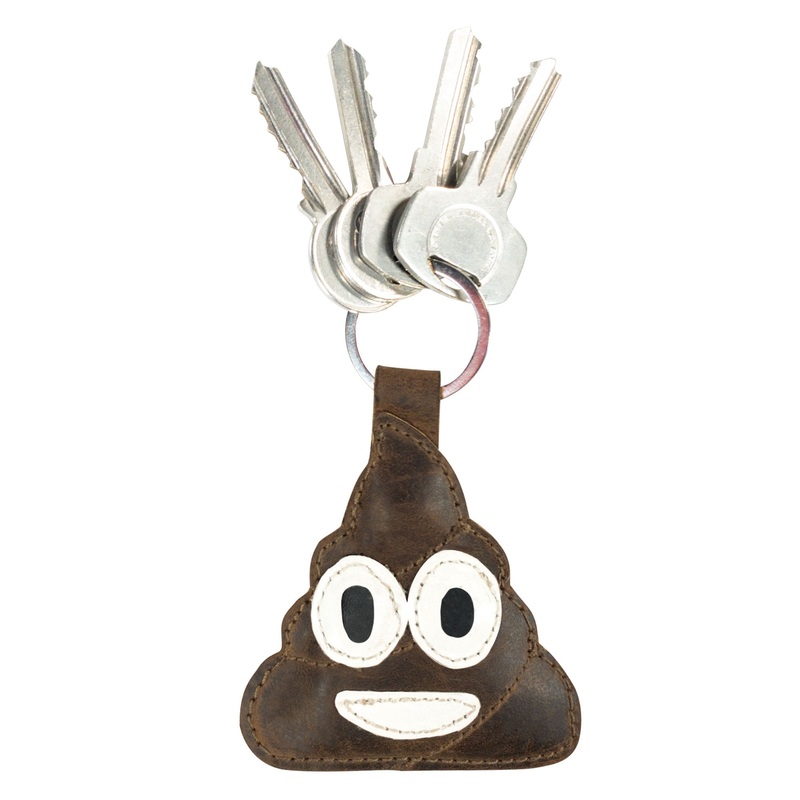 Poop Emoji Keychain