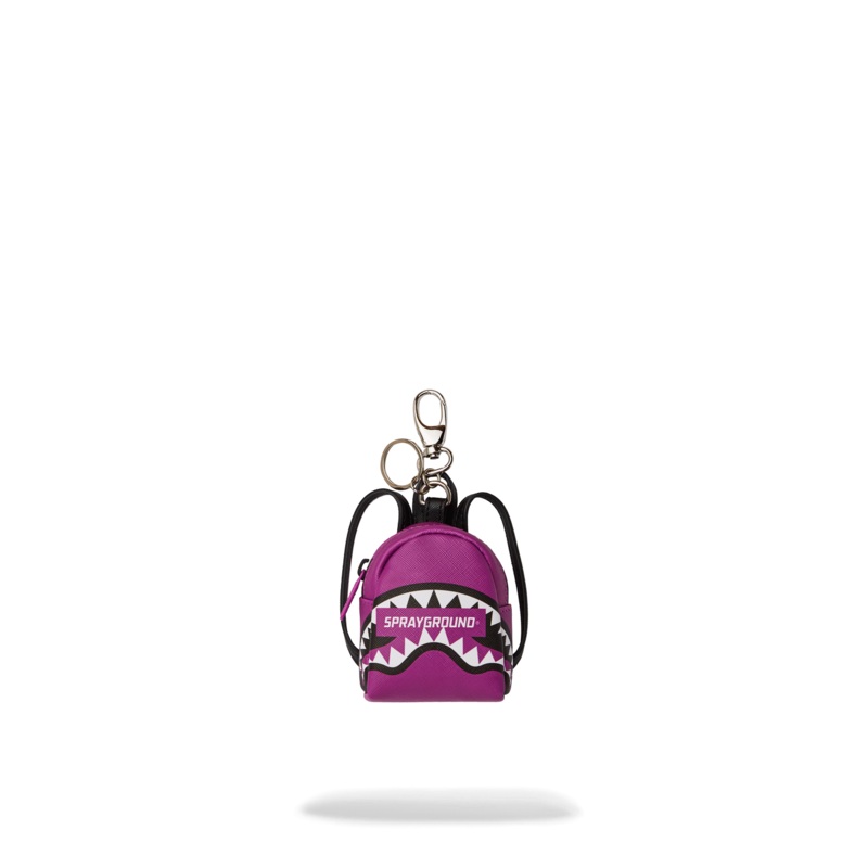 SMASH LOGO VIOLA BACKPACK KEYCHAIN
