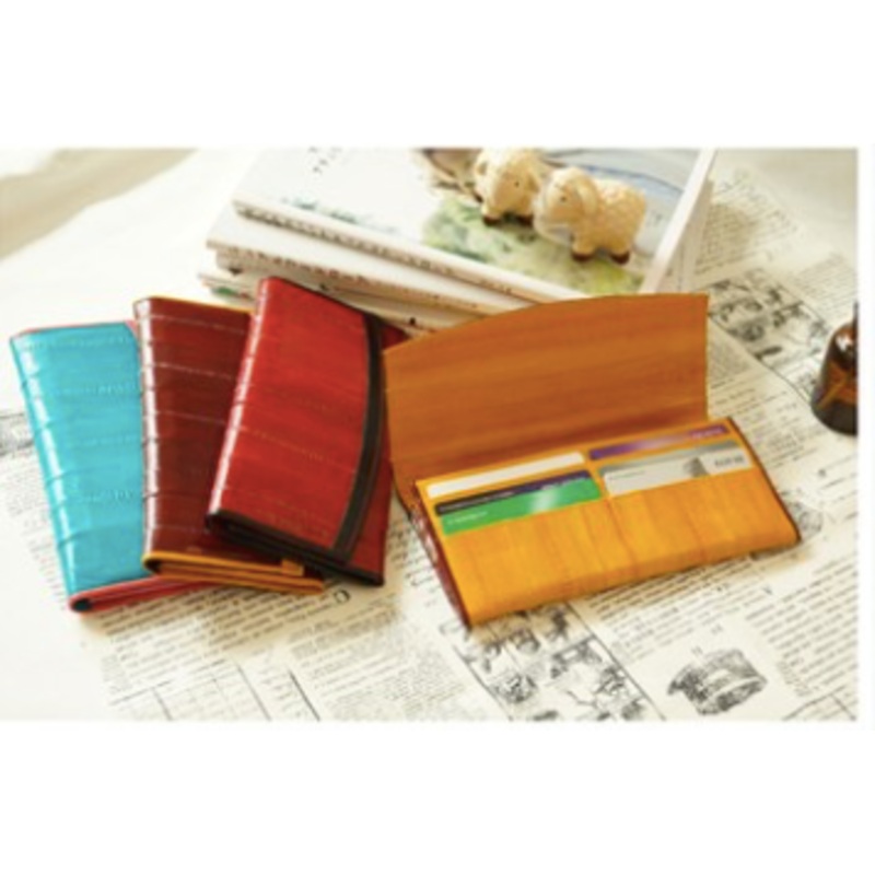 Eel skin 2 ton Wallet - Emma