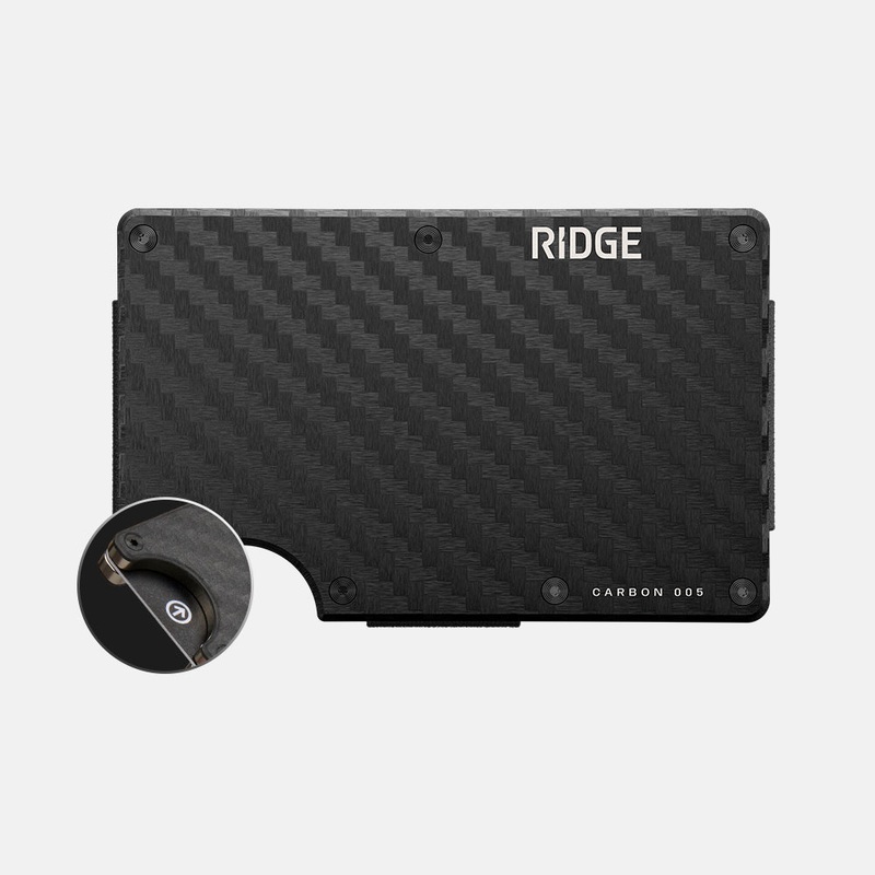 Ridge Wallet - Monaco White Carbon 005