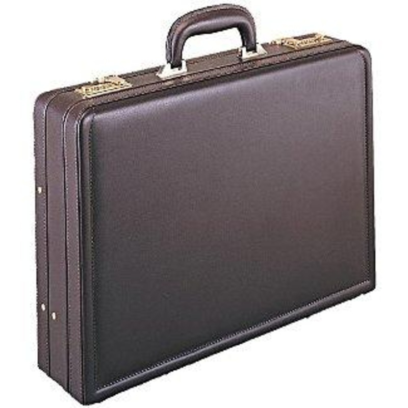 Business Briefcase Collection 4in. Expandable Leather Attache
