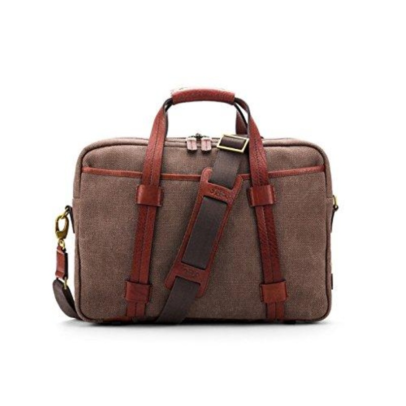 Canvas/Washed Bag Top Zip Laptop Bag