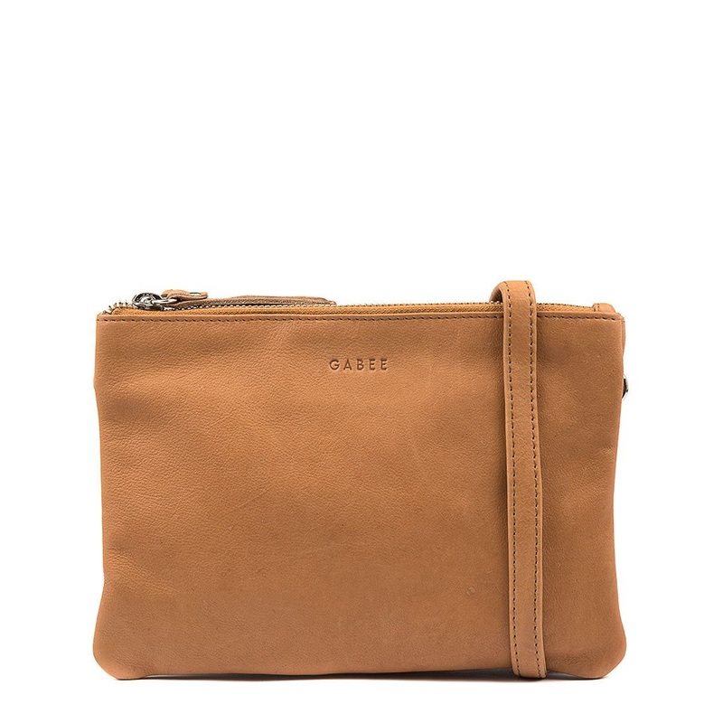 Gabee Fulton Soft Leather Double Pouch Crossbody