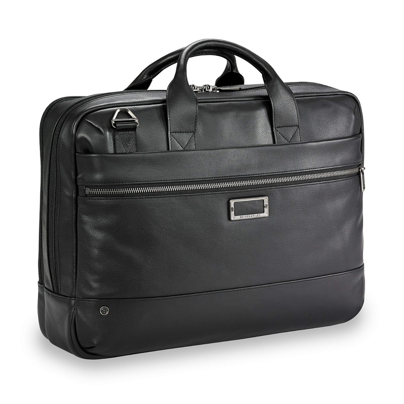 @work Leather Medium Brief