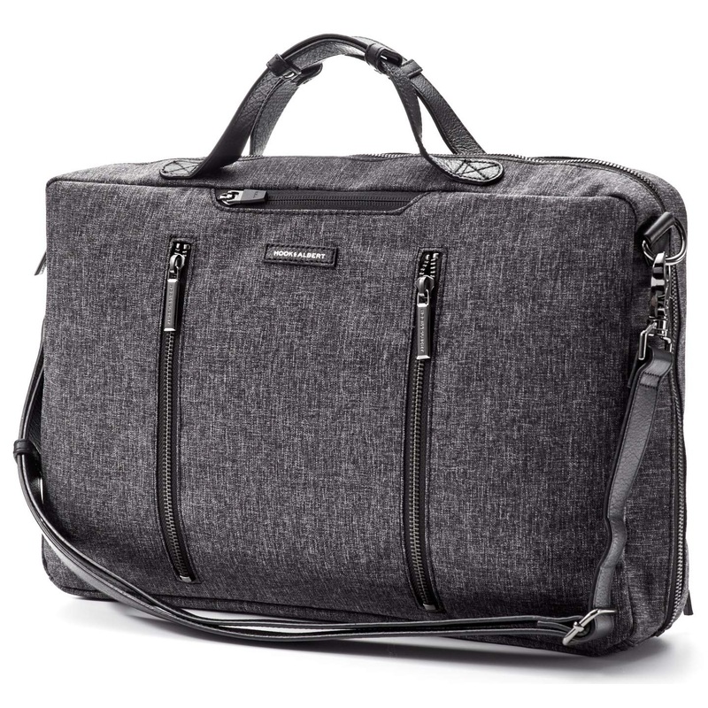 Melange Fabric 3-Way Carryall, Grey