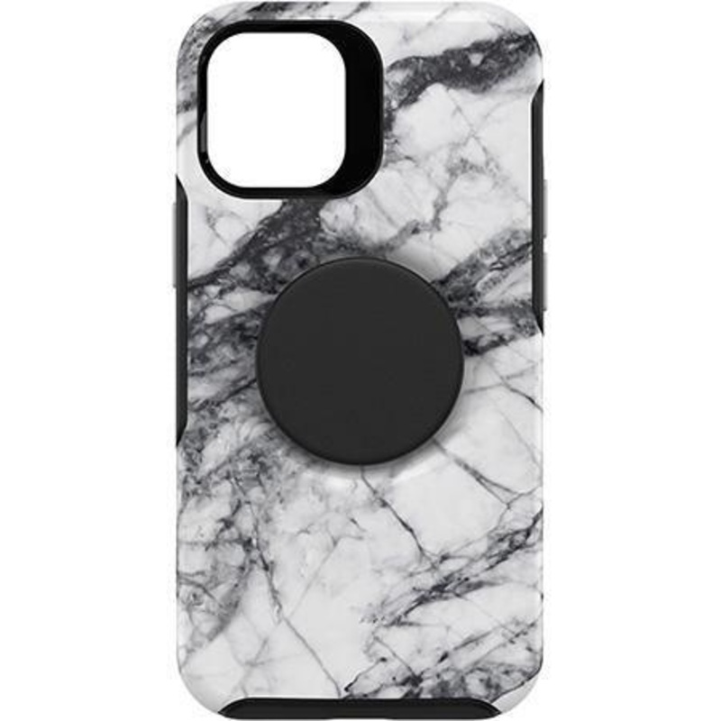 (Markdown) Otterbox iPhone 12 mini Otter + Pop Symmetry Series Case white marble - White Marble Graphic