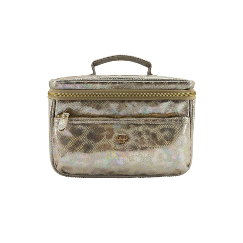 Getaway Train Case - Glimmer Leopard