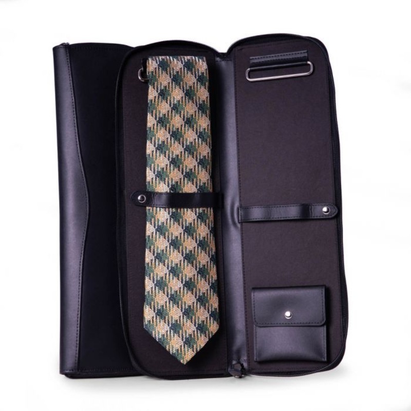 Jeffrey Leather Travel Tie Case