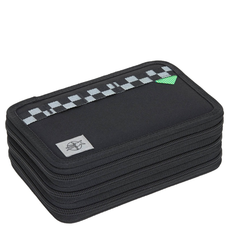 Lssig School Triple Pencil Case - Mppchen (Unique Black)