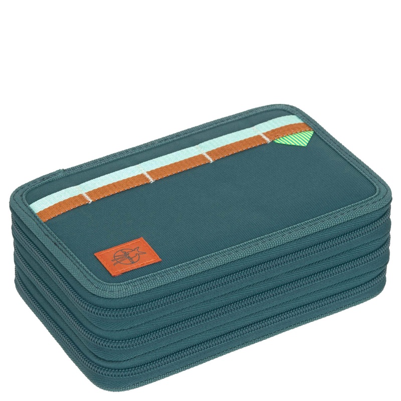 Lssig School Triple Pencil Case - Mppchen (Unique Dark Green)