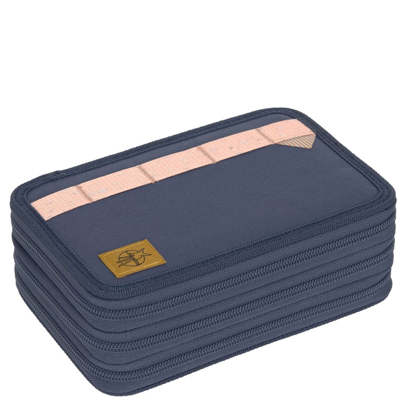Lssig School Triple Pencil Case - Mppchen (Unique Navy)