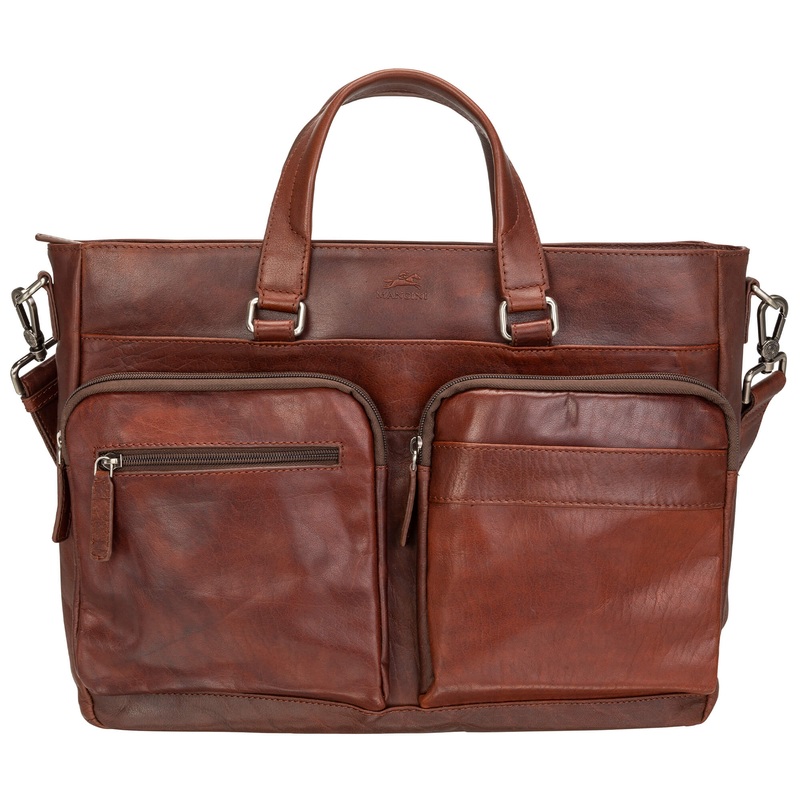Mancini Leather Buffalo Tote for 14 laptop