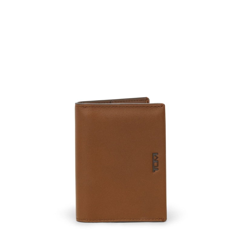 Nassau Leather L-Fold Wallet -Cognac