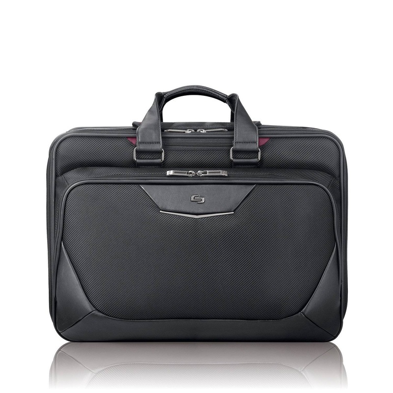 Solo 17.3" Laptop Smart Strap Briefcase