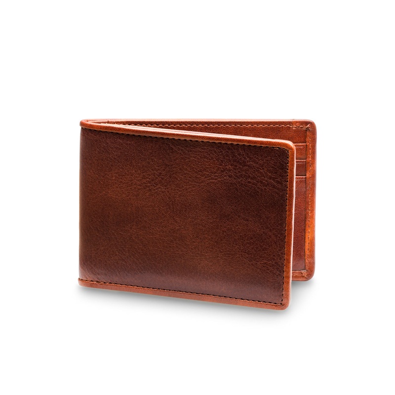 Bosca Dolce Contrast Small Bifold Wallet