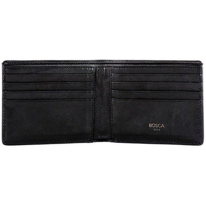 Bosca Men's Washed Collection 8 Pocket Deluxe Executive Wallet