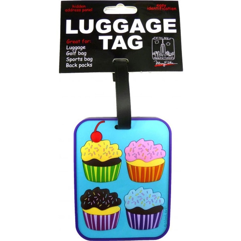 Fifth Avenue Manufacturers Large Heavy Duty Vulcanized Rubber Multi Color Name Tag Cupcakes