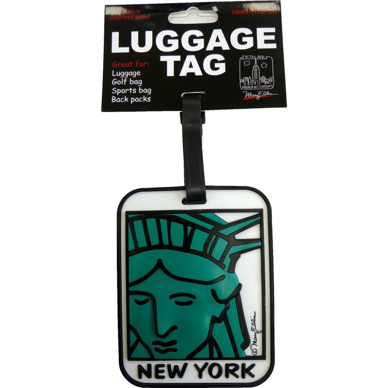 Fifth Avenue Manufacturers Large Heavy Duty Vulcanized Rubber Multi Color Name Tag statue of li