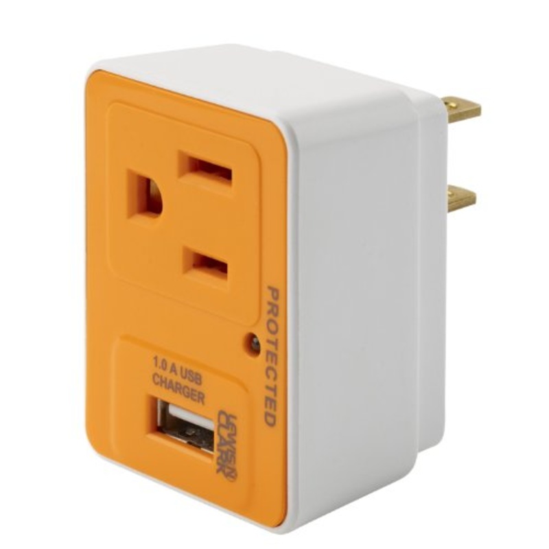 Lewis N. Clark Compact Surge Protector USB Charger