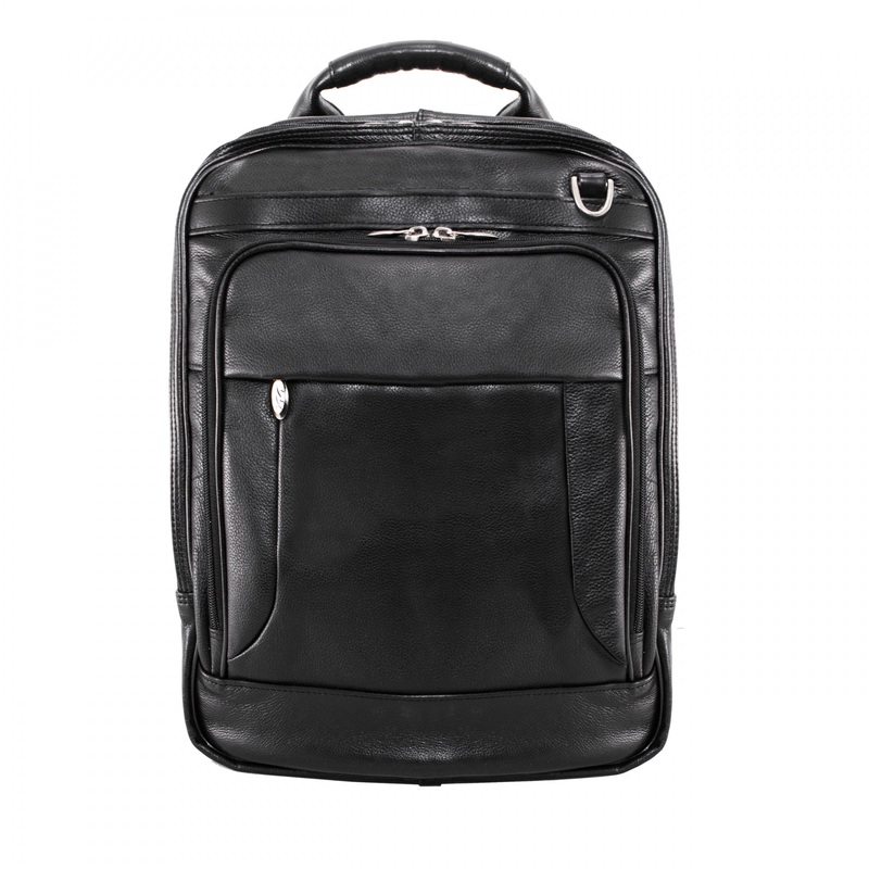 McKlein USA Lincoln Park 15.6" Leather Three-Way Backpack Laptop Briefcase