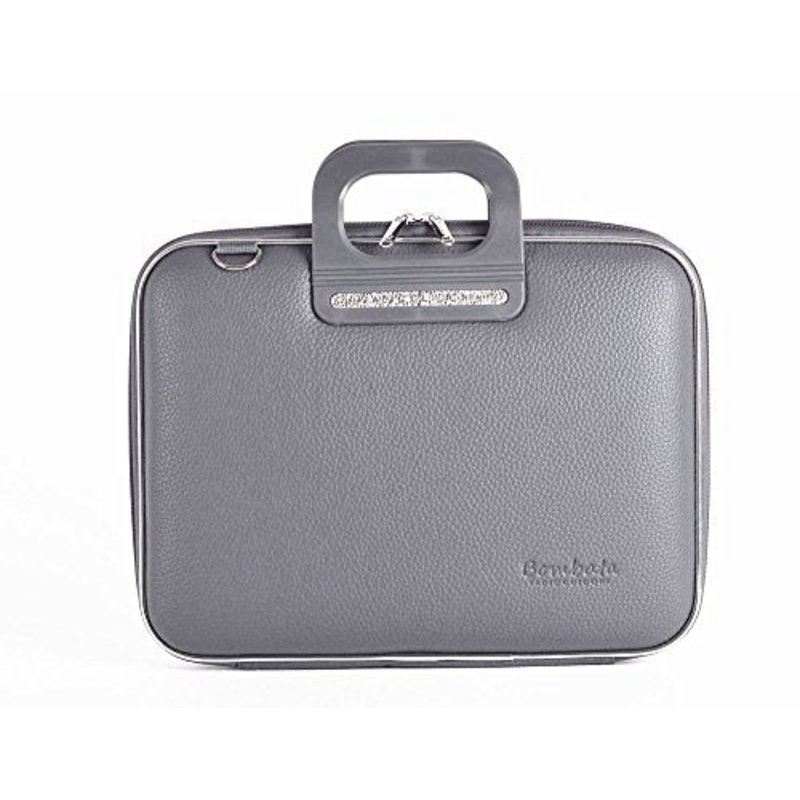 Bombata Firenze Briefcase 15.6-Inch (Charcoal)
