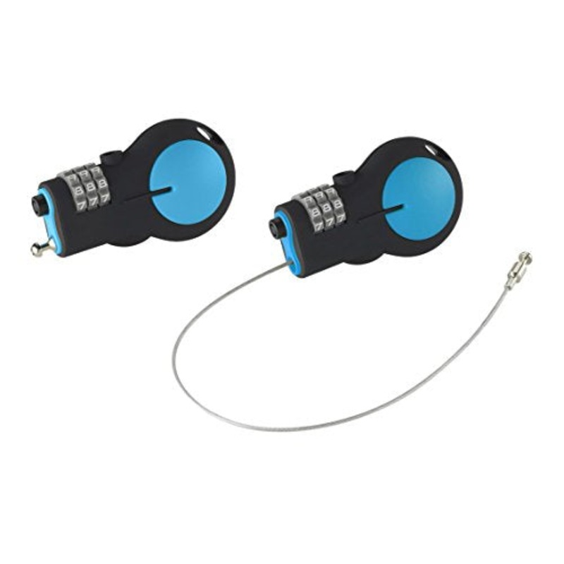Lewis N. Clark Retractable Cable Lock (2 Pack, Multi)