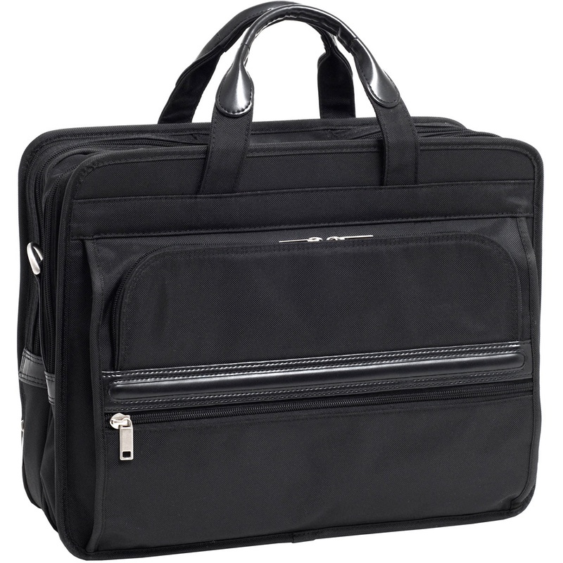 Mcklein P Series Elston Nylon Dbl Compartment Laptop Case