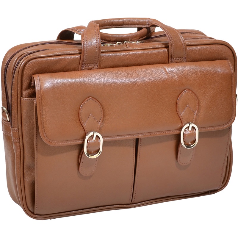 Mcklein S Series Kenwood Leather Double Compartment Laptop Case