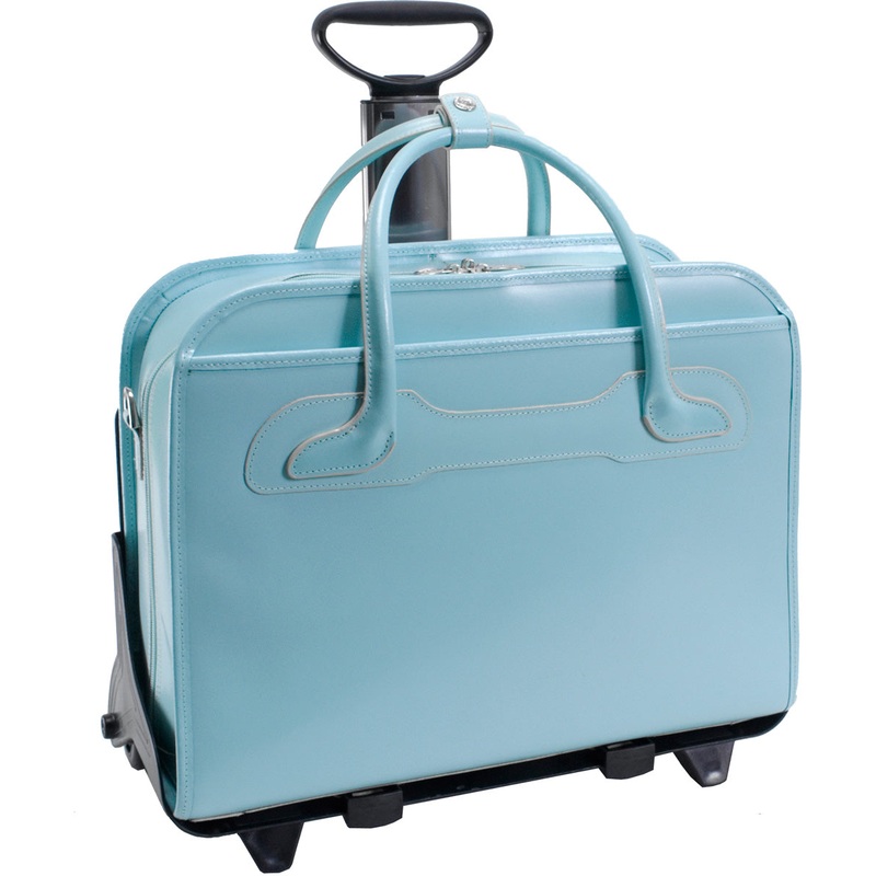 Mcklein W Series Willowbrook Leather Wheeled Ladies Case