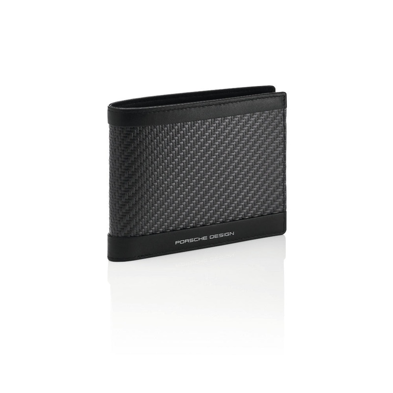 PORSCHE DESIGN by Bric's CARBON Wallet 4 CC Coin Case (Black)