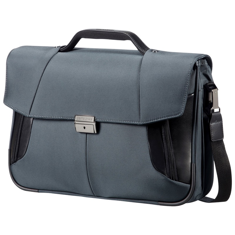 Samsonite XBR Briefcase 2 Gussets 15,6", 46 cm, 14 L, Grey/Black
