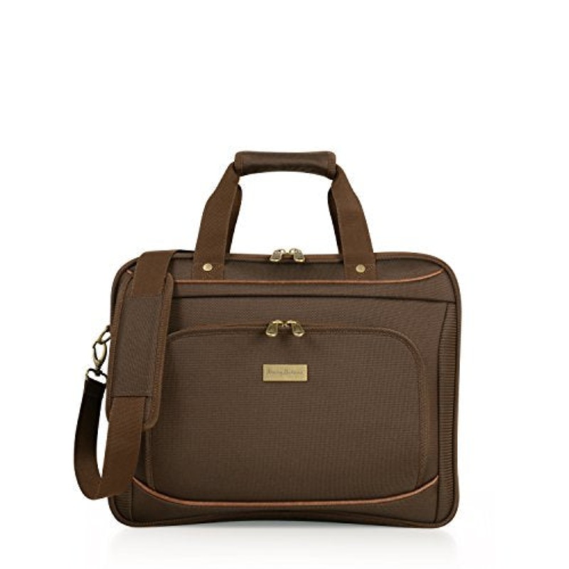Tommy Bahama Harbor Elua 16 Inch Briefcase, Brown, One Size