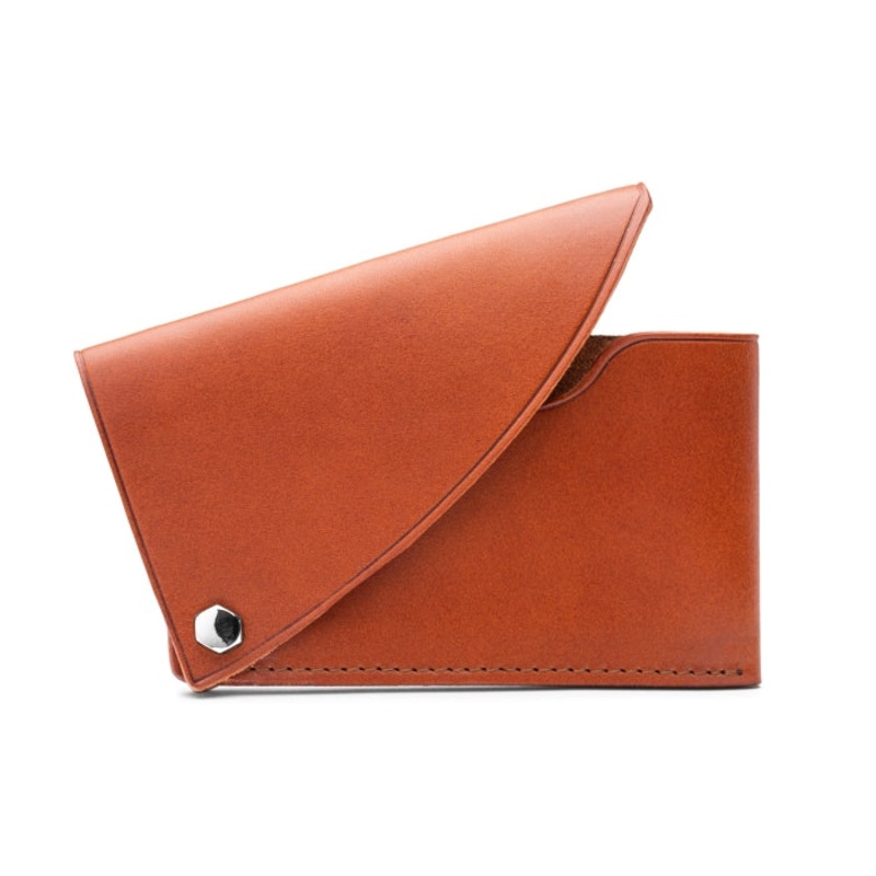 Bosca Italio Flipper Leather Wallet Case (Light Brown)