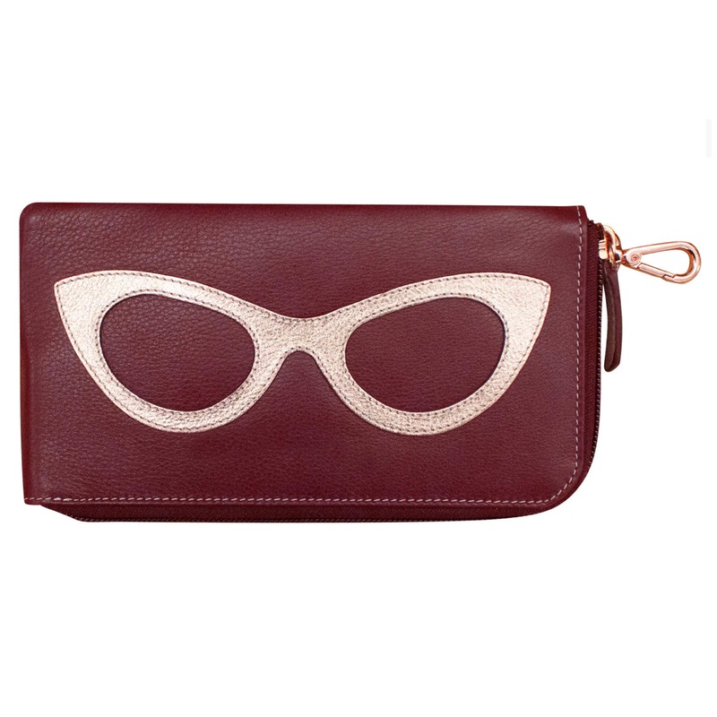 ili New York Large Leather Glasses Case- 6200